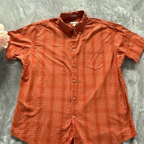 Van Heusen Men's Orange Shirt - Picture 2 of 5